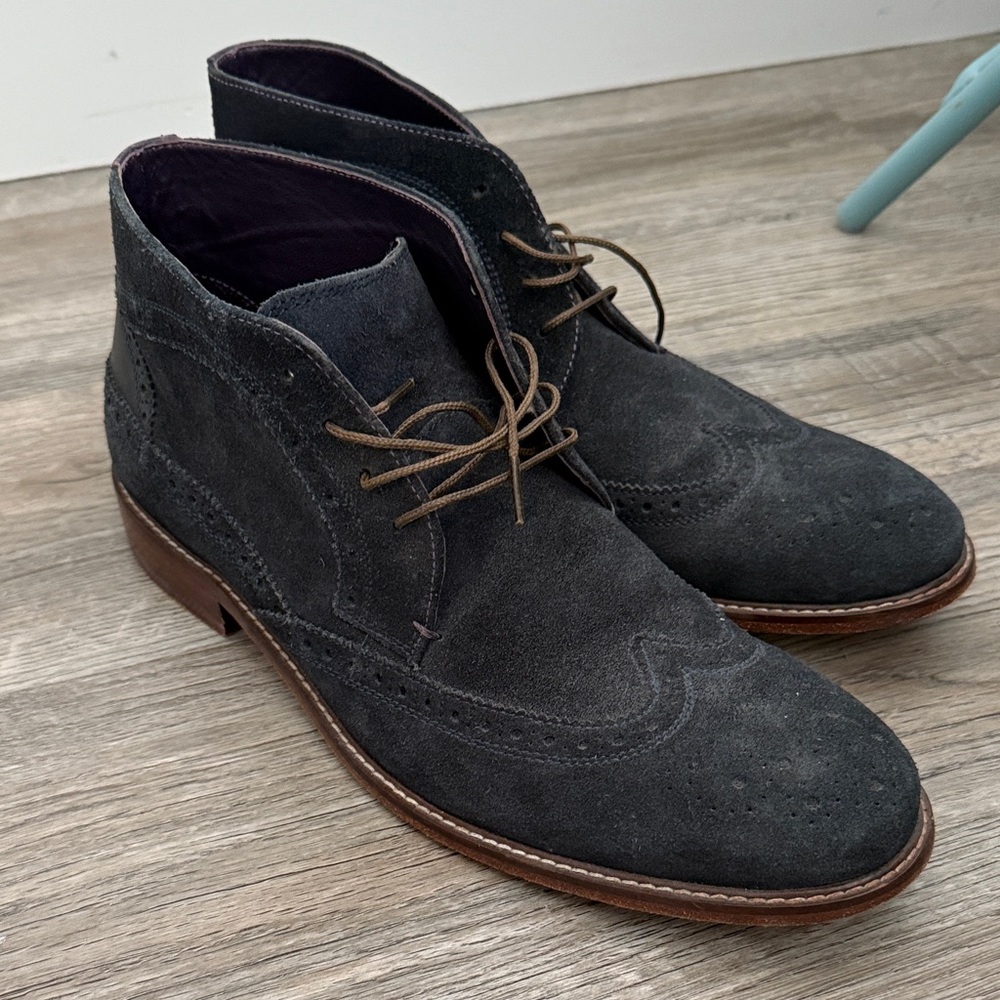 Ted Baker London Charcoal Suede Men's Boots